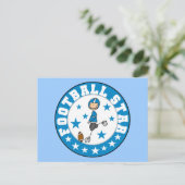 Voetbal Ster Briefkaart (Staand voorkant)