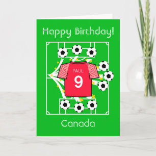 Voetbal Ster Canada Kaart