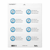 Voetbal Ster Etiket (Full Sheet)