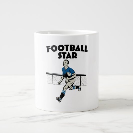 Voetbal Ster Grote Koffiekop (Voorkant)
