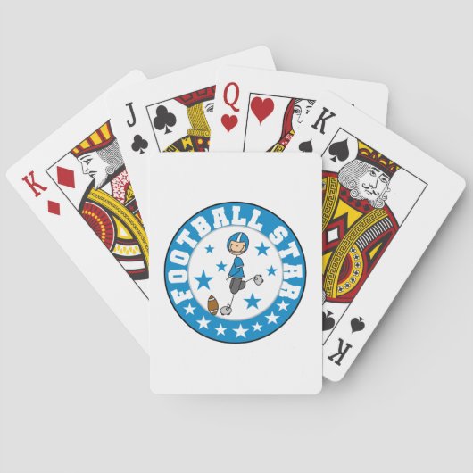 Voetbal Ster Pokerkaarten (Achterkant)
