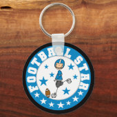 Voetbal Ster Sleutelhanger (Voorkant)