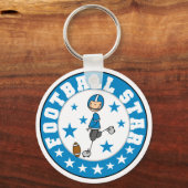 Voetbal Ster Sleutelhanger (Voorkant)
