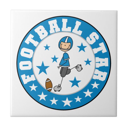 Voetbal Ster Tegeltje (Voorkant)