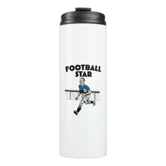 Voetbal Ster Thermosbeker (Voorkant)