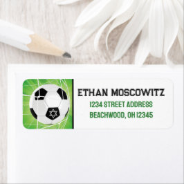 Voetbal, ster van David Bar Mitzvah Etiket