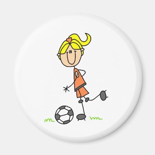 Voetbal Stick figuur magneet (Voorkant)