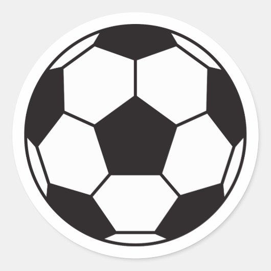 Voetbal stickers met aangepaste kleur achtergrond (Voorkant)