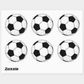 Voetbal Stickers (voeg tekst toe als je wilt) (Vel)