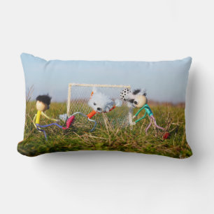 Voetbal strip van de Fubby's in actie. Kussen