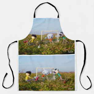 Voetbal strip van de Fubby's in actie. Schort