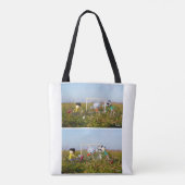 Voetbal strip van de Fubby's in actie. Tote Bag (Achterkant)