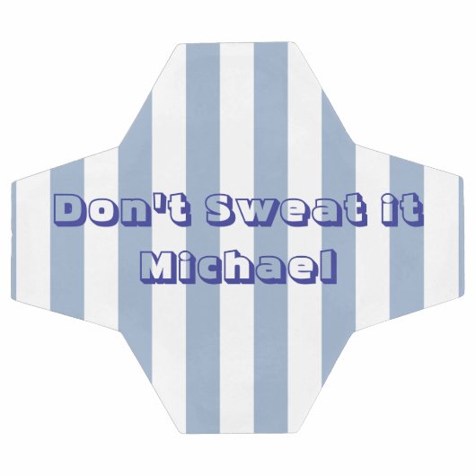 Voetbal Stripe Blauw & Wit Ball (Enkel)