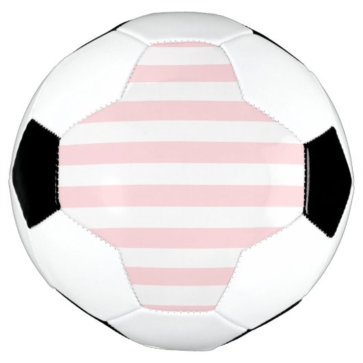 Voetbal Stripe Roze & Witte Bal (Gedraaid)
