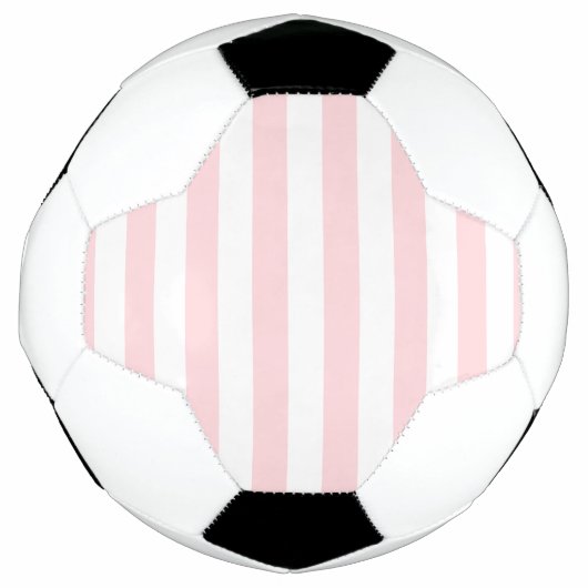 Voetbal Stripe Roze & Witte Bal (Voorkant)