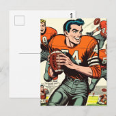  voetbal strips briefkaart (Voorkant / Achterkant)