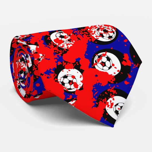 voetbal : stropdas (Opgerold)
