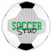 Voetbal Stud Sport Ball Net Zwart Wit Groen Leuk (Voorkant)