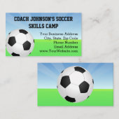 Voetbal Sunny Day Sportcoach Visitekaartje (Voorkant / Achterkant)
