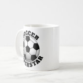 Voetbal Superstar Sport Koffiemok (Voorkant links)