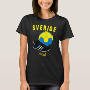 Voetbal Sverige Vlag Zweden Vlaggen Zweeds Footbal T-shirt