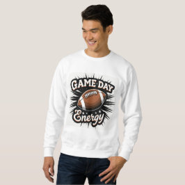 Voetbal sweatshirt voor energiek game day