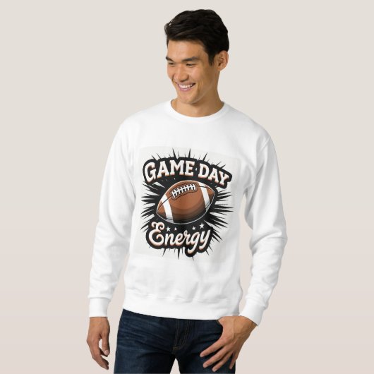 Voetbal sweatshirt voor energiek game day (Voorkant volledig)