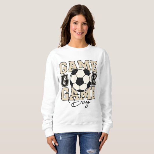 Voetbal T-shirt | Bold Sports Fan Graphic T-shirt (Voorkant volledig)