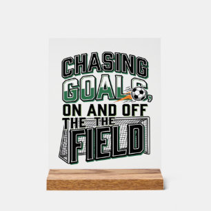 Voetbal T-Shirt Ontwerp Oud_1 Acryl Bord