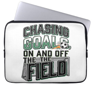 Voetbal T-Shirt Ontwerp Oud_1 Laptop Sleeve
