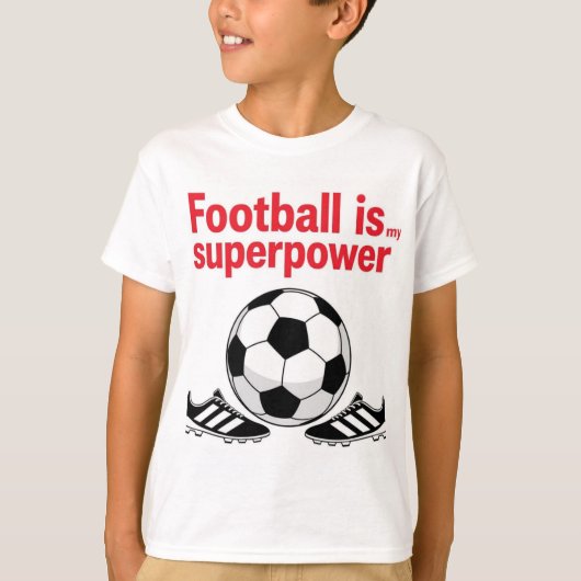 Voetbal t-shirt voor kinderen (Voorkant)