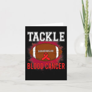 Voetbal Tackle Blood Cancer Awareness Mannen Vrouw Kaart