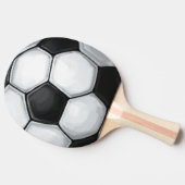 Voetbal Tafeltennisbatje (Zijkant)