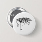 Voetbal - tafelvoetbal ronde button 5,7 cm (Voorkant /achterkant)