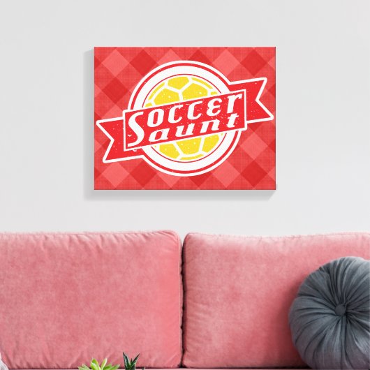 Voetbal Tante Box Canvas (Insitu (Woonkamer))