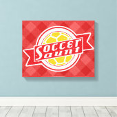 Voetbal Tante Box Canvas (Insitu (Houten vloer))