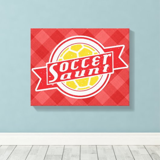 Voetbal Tante Box Canvas (Insitu (Houten vloer))