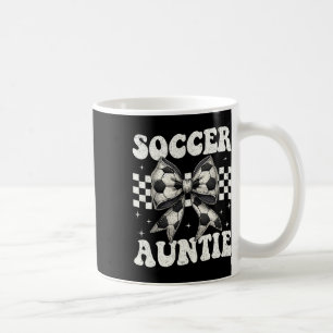Voetbal Tante Grappige Coquette Strik Voetbal Tant Koffiemok