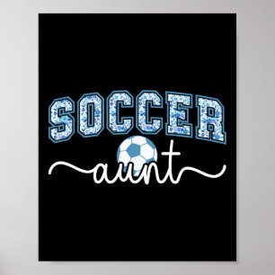 Voetbal tante Trotse tante van een voetballer tant Poster