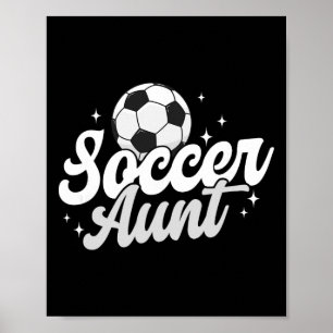Voetbal tante Trotse tante van een voetballer tant Poster