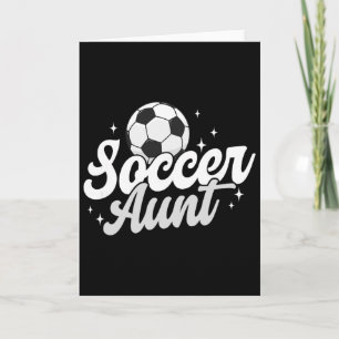 Voetbal tante Trotse tante van een voetbalspeler t Kaart
