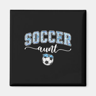 Voetbal tante Trotse tante van een voetbalspeler t Magneet