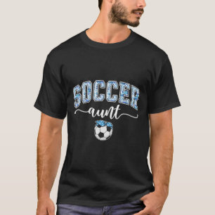 Voetbal tante Trotse tante van een voetbalspeler t T-shirt