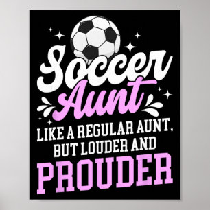 Voetbal tante van een voetbalspeler tante definiti poster