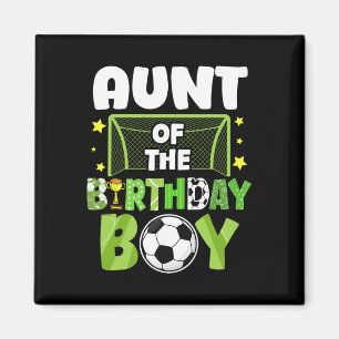 Voetbal tante verjaardag jongen feest voetbal fami magneet