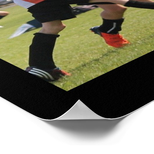 Voetbal Team Naam Fotocollage Poster (Hoek)