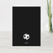 Voetbal Team Speler Coach Bedankkaart (Achterkant)