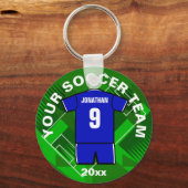 Voetbal team speler momento Sleutelhanger (Voorkant)