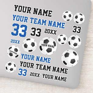 Voetbal teamnaam Football Voetbalspeler Sticker