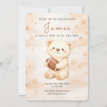 Voetbal Teddybeer Kleine MVP Baby Shower